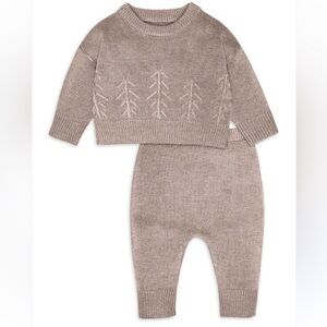 Unisex Neutral Taupe Knit Kids Matching Set - Brand: Modern Moments